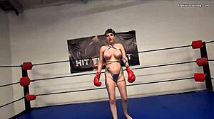 imagine a pro fighter attacking you topless in pov