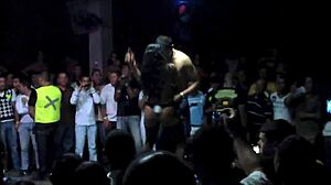 colombian latina rips clothes naked striptease nightclub phone vid