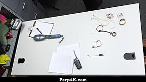 Teen Shoplifter Flashes Massive Tits to Guard Before Hard Fuck!