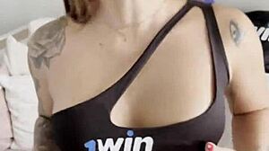 Super Horny Colombian Milf Masturbates Big Pussy on Boss's Sofa Now