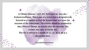 Hey, listen to my femdom joi guiding your every stroke to that big release.