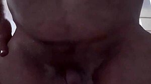 Rustyas1 pisses then jerks small cock hard!