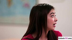 Big Tits Teen's Foursome with Stepsis and Stepmom Turns Taboo Wild