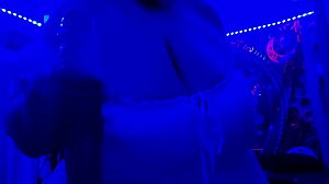 Chubby BBW Takes Monster BBC And Huge Natural Tits Dildo Pounding