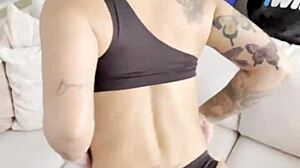 Super Horny Colombian Milf Masturbates Big Pussy on Boss's Sofa Now