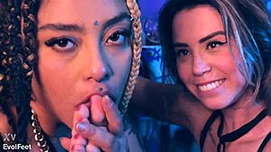 Perfect Feet Beg for Wet Latina Licks and Kisses