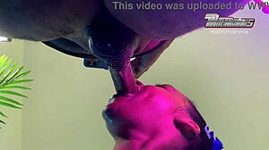 bbc chokes my dominican bbw throat from bronx