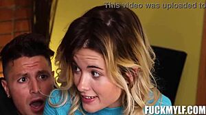 stepmom's hands-on pov sex lesson blows his mind