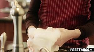 Horny Teen's Sleepover Turns Wild with Stepdad's Monster Cock Creampie