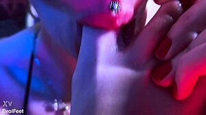 Blonde Goddess Chokes Redhead Sucking Her Bare Feet Deeply