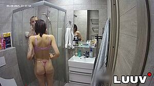 luuv abbadon showers shaves body for reality show prep