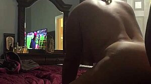 my latina wife bounces her huge ass riding massive dildo till pussy squirts wet