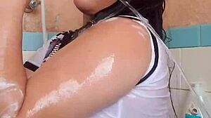 ever watched her wet arm in the bath part 2?