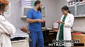 Ditria Rose endures mandatory hitachi orgasms lesbian POV