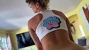 hey she spots your hidden sock and catches the sneaky stroke