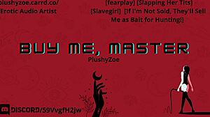 master slaps tits while fucking bound slave deepthroat to orgasm swallow