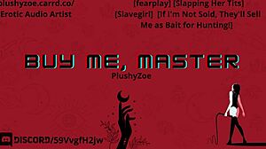 master slaps tits while fucking bound slave deepthroat to orgasm swallow