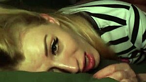 Yo my cute blonde roommate shows up begging for that rough dorm anal pounding now