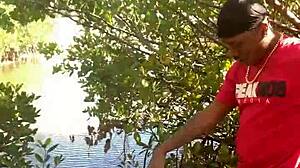 wanna see this milf deepthroat monster cock before quick beach cumshot??