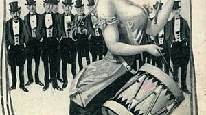 Vintage erotic drawings capture antique retro passion beautifully