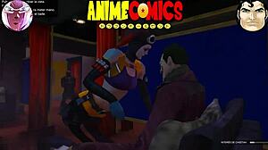 intense passion as joker bangs prostitute harley quinn in wild comic frenzy