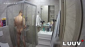 luuv abbadon showers shaves body for reality show prep