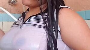 ever watched her wet arm in the bath part 2?