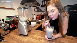 Sip anal piss milk spit with banana enema ass-to-mouth frenzy