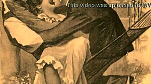 Vintage erotic drawings capture antique retro passion beautifully