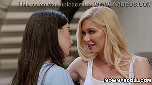 chloe surreal teases stepmom serene siren with facesitting licks and tribbing passion?