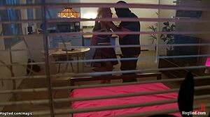 Blonde Student Hogtied Bound Choked Deepthroated by Big Cock Master