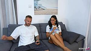 skinny german latina christy ley seduces for quick DOGGY FUCK streaming break