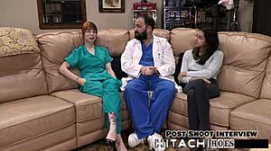 Ditria Rose endures mandatory hitachi orgasms lesbian POV