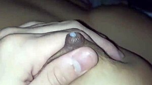 Milking Big Natural Tits from Brunette Latina Wife