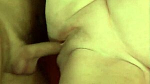 hot mature granny spreads wide for hardcore pounding and explosive creampie finish!