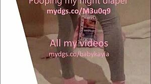 Holy shit, Kayla's wet diaper teen slideshow lover explodes!