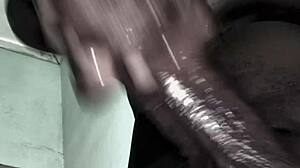 Peek this thick black cock freak making sluts cream cum nonstop wildly