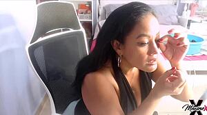 Bbc Dildo Maxine X Stretches Wet Pussy With Monster Toy For Squirting Orgasm