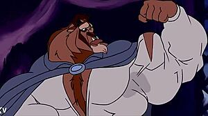 Beast Bodybuilder Muscles Grow Furry Cock Bulges Massive