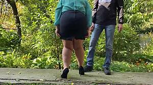 short skirt tempts depraved thoughts from lustful mother-in-law