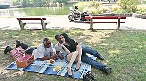 Tattooed Anna de Ville Craves Interracial DP Threesome