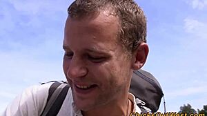 aussie girlfriend sucks cock gets fingered and creampied by her horny boyfriend