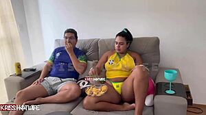 i acted like total slut flashing tits during brazil game