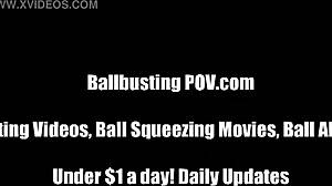 Feel mistress boot smash your balls black and blue in brutal femdom session