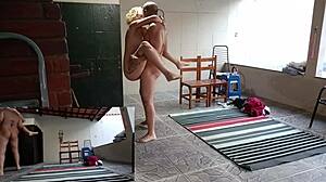 Brazilian Couple Fucks Doggystyle in Garden with Kisses and Licks