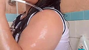 ever watched her wet arm in the bath part 2?