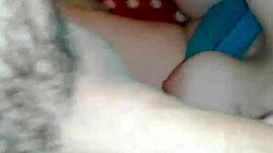 girlfriend gives close-up homemade blowjob to friend