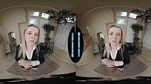 A cute and shy office worker asks for a fun favour at work