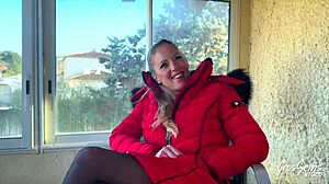 Aurbeaureal Gorgeous Blonde Milf Craves Two Thick Cocks In Lingerie Stockings Mmf Threesome