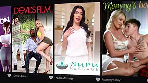 Milf Jessica Ryans spanks Ophelia Purr pussy wet fingering lesbian hairy